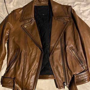 Massimo Dutti Italian leatherJacket